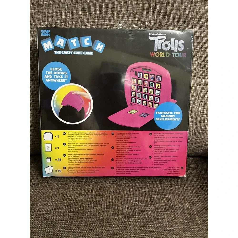 TROLLS 2 World Tour Top Trumps DreamWorks Match Toy Crazy Cube Game New